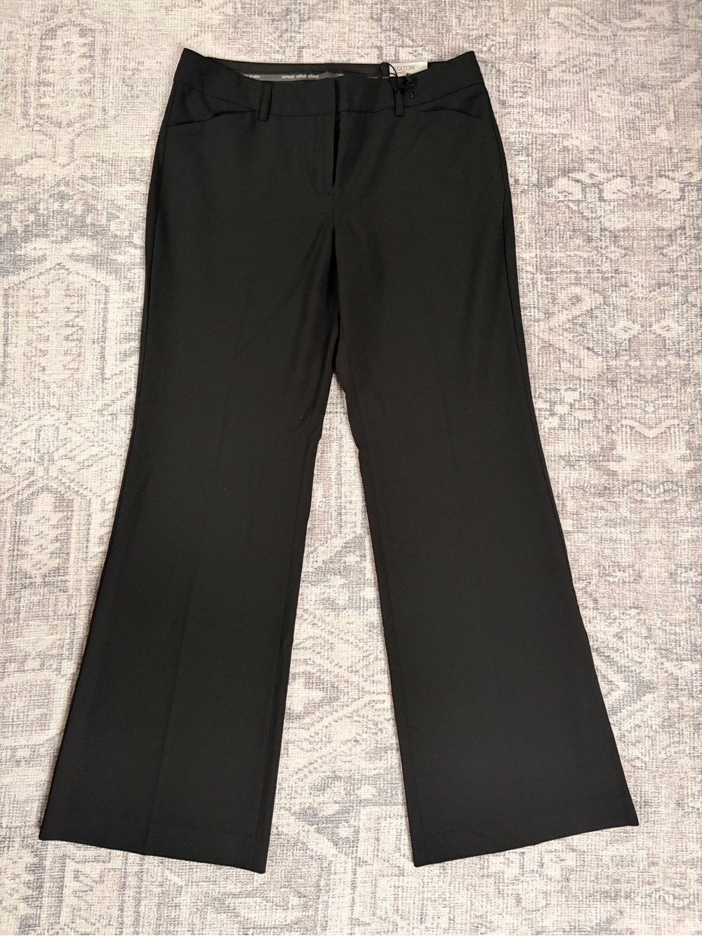 NWT Express Editor Original Pants 6 Short Black Stretch Dress Pants